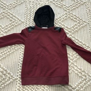 Kana Faux Leather Accent Sweatshirt 6